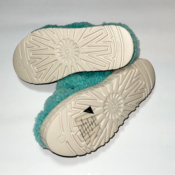 Turquoise/Teal UGG Slippers/Sandals with hard bottom NWO/B - Picture 4 of 4